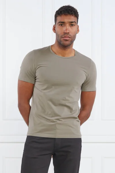 Marškinėliai Kyran | Slim Fit Oscar Jacobson chaki