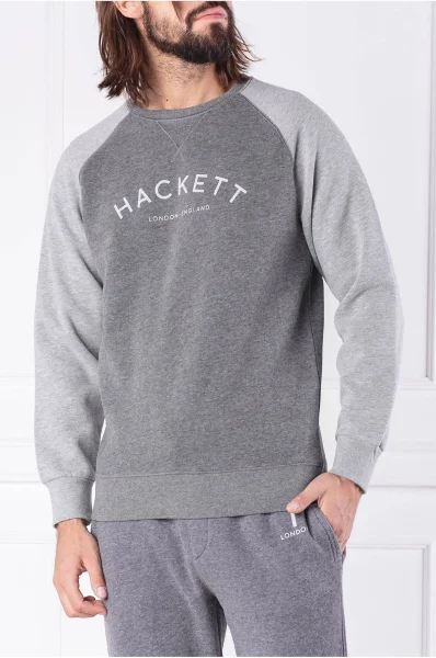 Džemperis CLASSIC | Classic fit Hackett London pilka