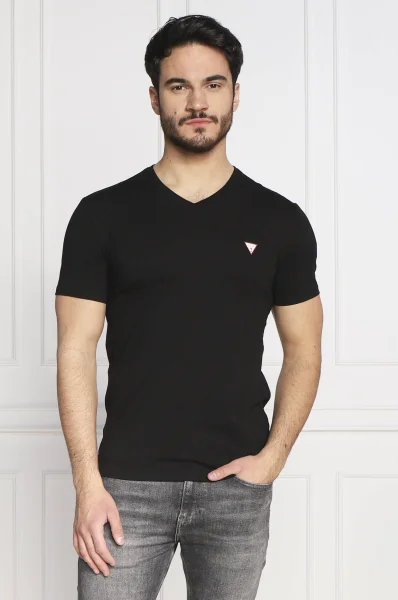 Marškinėliai CORE | Extra slim fit GUESS juoda