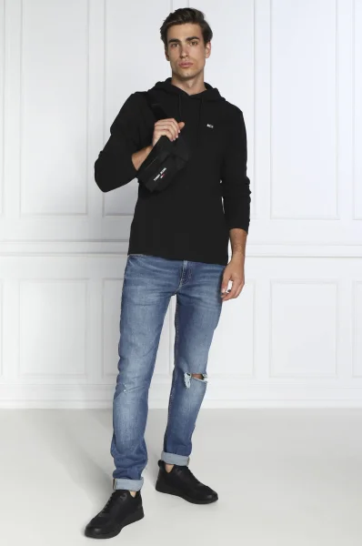 Džemperis WAFFLE | Regular Fit Tommy Jeans juoda