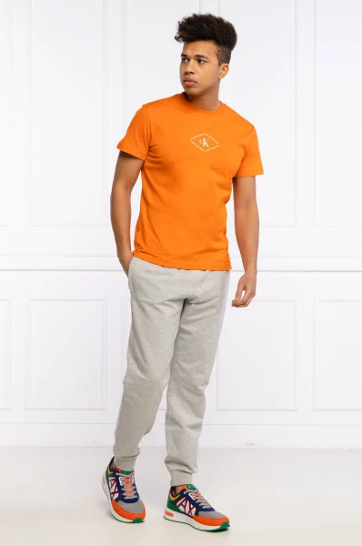 Marškinėliai | Regular Fit CALVIN KLEIN JEANS oranžinė