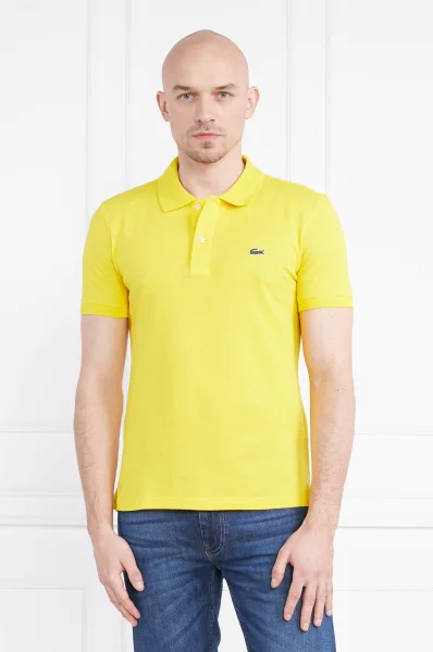 polo marškinėliai Lacoste geltona