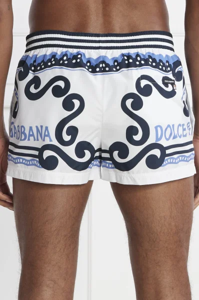 Maudymosi šortai | Longline Fit Dolce & Gabbana mėlyna
