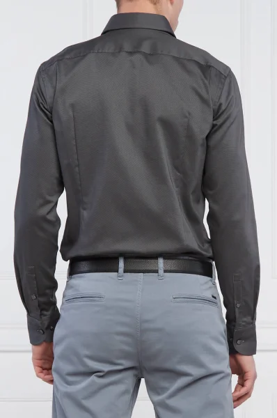 Marškiniai H-HANK-kent-C1-214 | Slim Fit | easy iron BOSS BLACK grafito