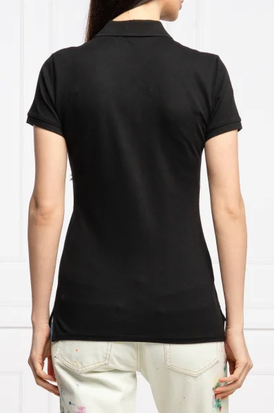 polo marškinėliai julie | slim fit | pique POLO RALPH LAUREN juoda