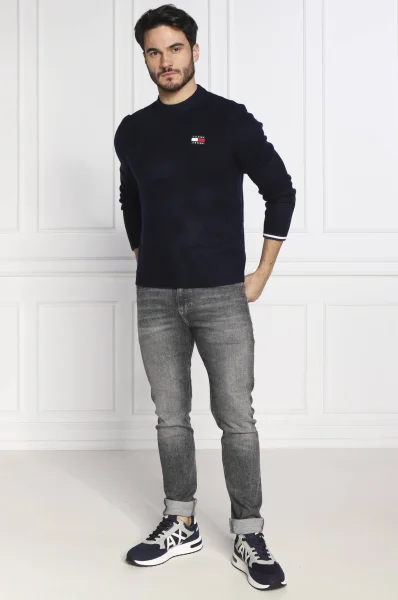 Megztinis | Regular Fit Tommy Jeans tamsiai mėlyna