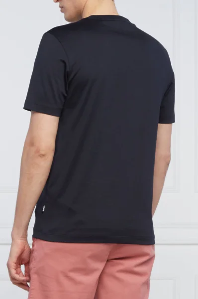 Marškinėliai Tiburt 287 | Regular Fit | mercerised BOSS BLACK tamsiai mėlyna