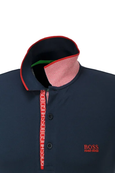 polo marškinėliai paule 4 | slim fit BOSS GREEN tamsiai mėlyna