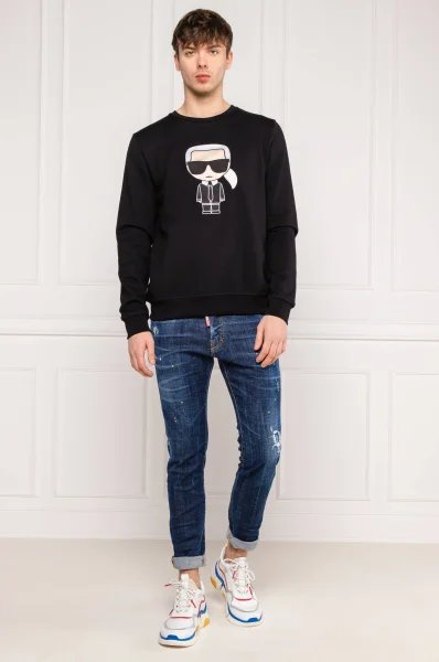 džemperis | regular fit Karl Lagerfeld juoda