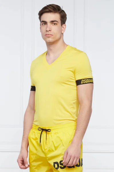 Marškinėliai | Slim Fit Dsquared2 geltona