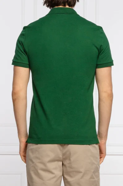 Polo marškinėliai marškinėliai marškinėliai marškinėliai marškinėliai | Slim Fit | pique Lacoste žalia