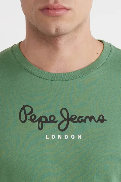 Marškinėliai eggo | Regular Fit Pepe Jeans London žalia