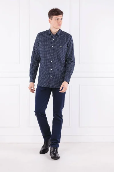 marškiniai | slim fit Lacoste tamsiai mėlyna