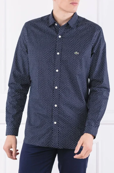 marškiniai | slim fit Lacoste tamsiai mėlyna