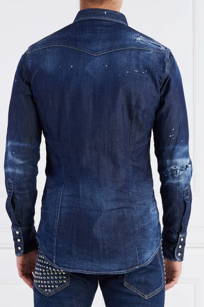 Marškiniai | Regular Fit Dsquared2 tamsiai mėlyna