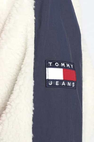 Dvipusė striukė SHERPA | Relaxed fit Tommy Jeans tamsiai mėlyna