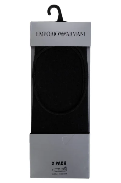 kojinės 2-pack Emporio Armani juoda
