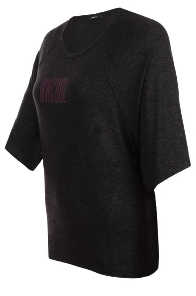Marškinėliai Bren | Loose fit Diesel juoda