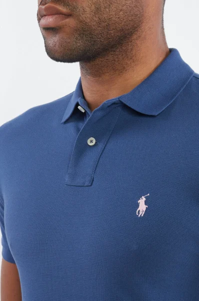 Polo marškinėliai marškinėliai marškinėliai | Slim Fit | pique POLO RALPH LAUREN tamsiai mėlyna