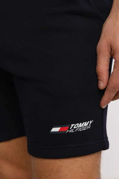 Šortai TERRY | Regular Fit Tommy Sport tamsiai mėlyna