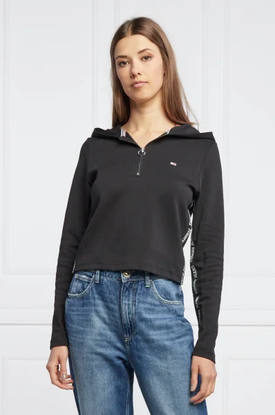 Džemperis | Cropped Fit Tommy Jeans juoda