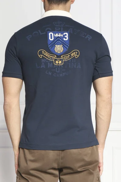polo marškinėliai pIQUE | Regular Fit La Martina tamsiai mėlyna
