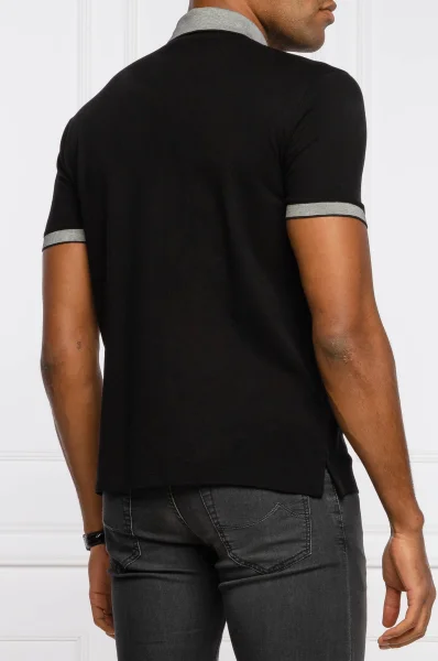 polo marškinėliai | Regular Fit | pique Emporio Armani juoda