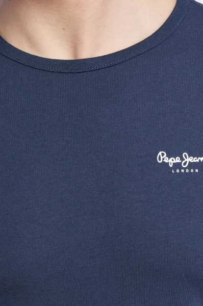 Marškinėliai | Slim Fit Pepe Jeans London tamsiai mėlyna