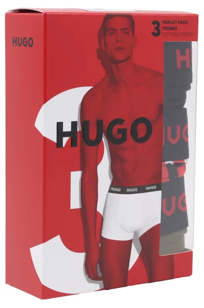 Trumpikės 3 vnt. Hugo Bodywear chaki