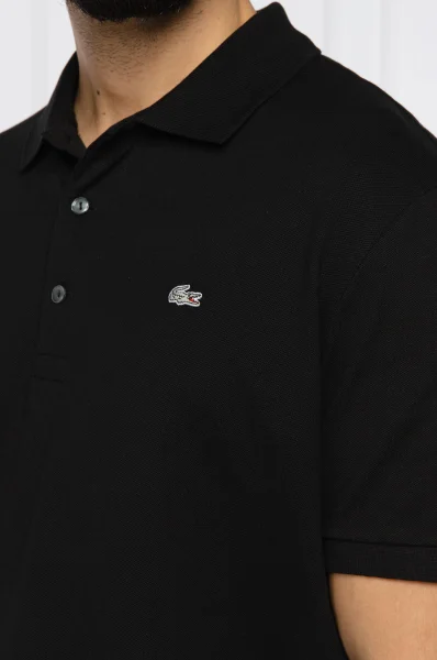 polo marškinėliai | slim fit | pique Lacoste juoda