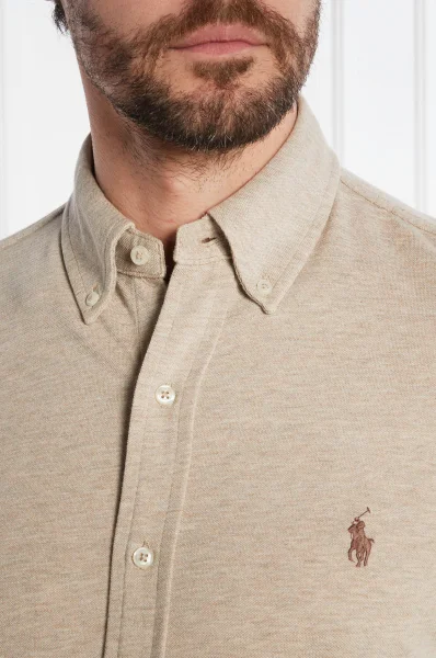 Marškiniai | Regular Fit | pique POLO RALPH LAUREN smėlio