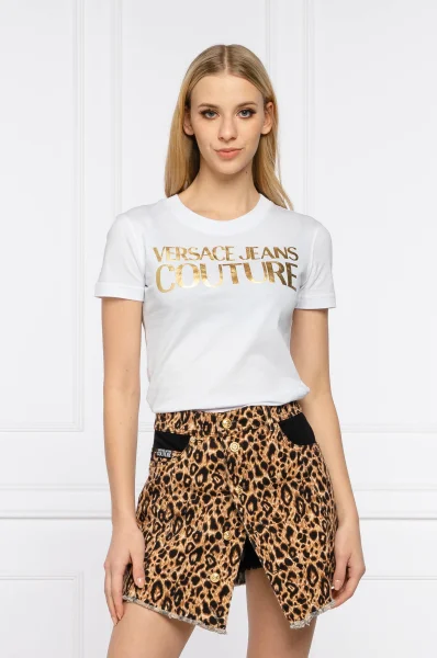 Marškinėliai | Slim Fit Versace Jeans Couture balta