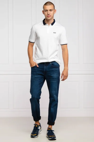 polo marškinėliai Parlay 88 | Regular Fit BOSS BLACK balta
