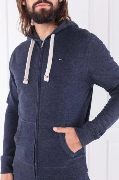džemperis zip thru hoody | regular fit Tommy Hilfiger tamsiai mėlyna