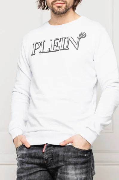 džemperis | regular fit Philipp Plein balta