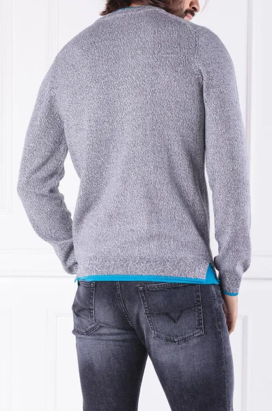 wełniany megztinis | regular fit Kenzo pilka
