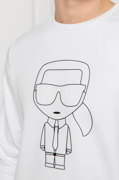 džemperis | regular fit Karl Lagerfeld balta