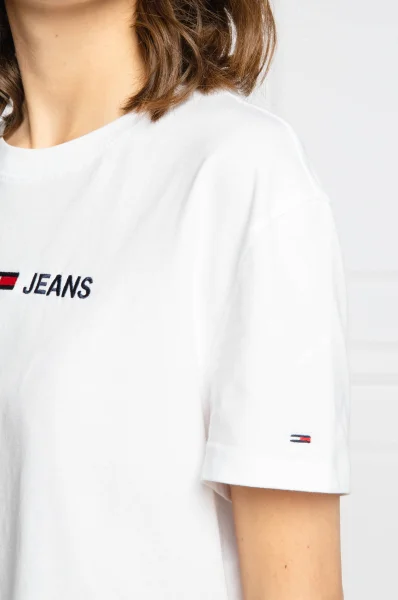 Marškinėliai | Loose fit Tommy Jeans balta