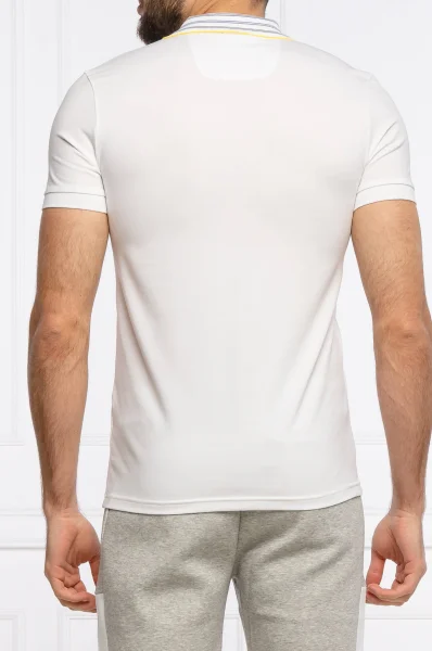 polo marškinėliai Paule | Slim Fit | pique BOSS GREEN balta