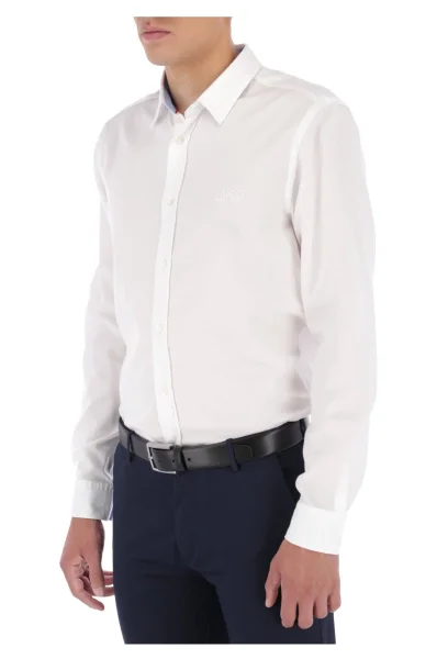 Marškiniai Evory-Logo | Straight fit HUGO balta