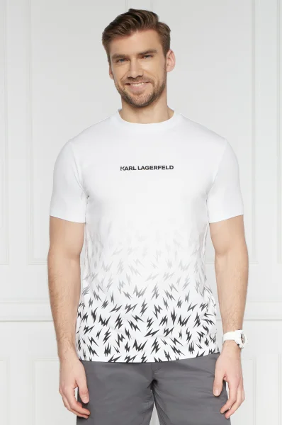 Marškinėliai | Regular Fit | stretch Karl Lagerfeld balta