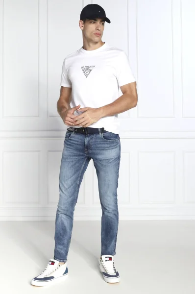 Marškinėliai JIMMY | Slim Fit GUESS balta