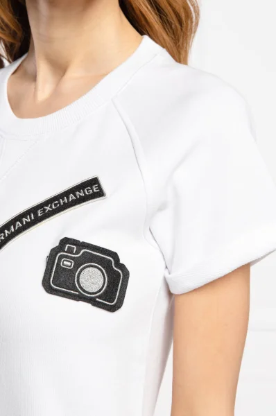 marškinėliai | regular fit Armani Exchange balta