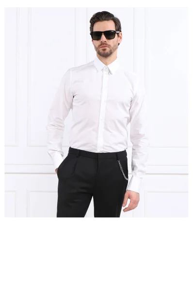 Marškiniai | Slim Fit Dolce & Gabbana balta
