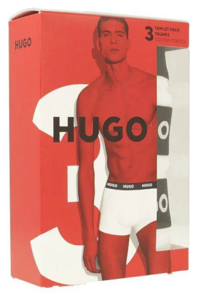 Trumpikės 3 vnt. TRUNK TRIPLET PACK Hugo Bodywear balta