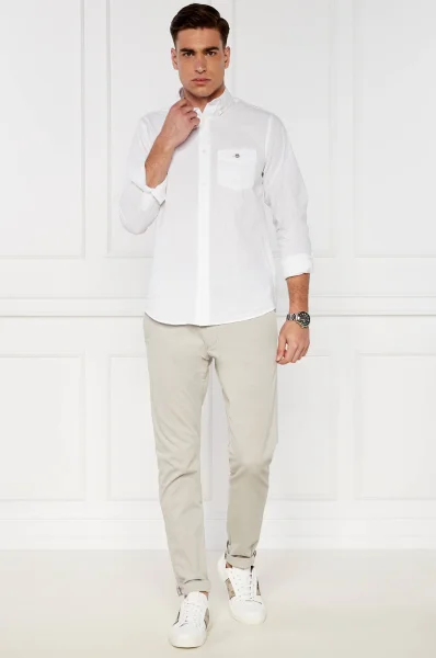 Marškiniai | Regular Fit | su linu Gant balta