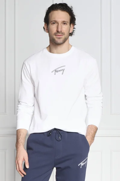 Longsleeve SIGNATURE | Relaxed fit Tommy Jeans balta