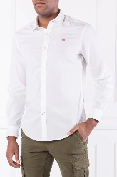 marškiniai gaman | slim fit Napapijri balta