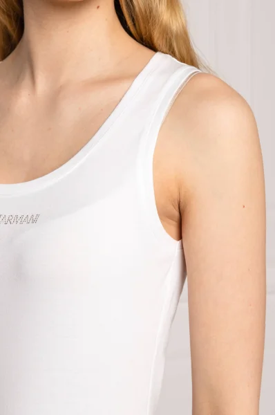 marškinėliai | slim fit Emporio Armani balta