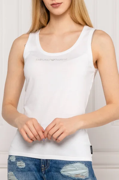 marškinėliai | slim fit Emporio Armani balta